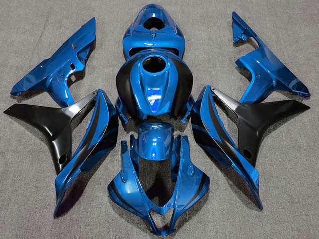 Sapphire Blau Schwarz OEM Stil 2007-2008 Honda CBR600RR Motorrad Verkleidung