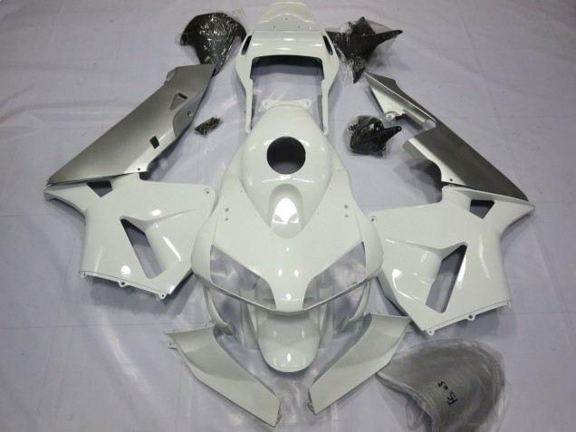 Silber Weiß 2003-2004 Honda CBR600RR Motorrad Verkleidung