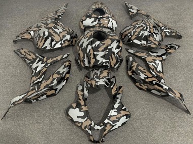 Tan Silber Camouflage 2009-2012 Honda CBR600RR Motorrad Verkleidung