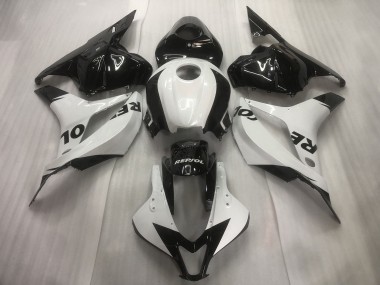 Weiß Glänzendes Schwarz Repsol 2009-2012 Honda CBR600RR Motorrad Verkleidung