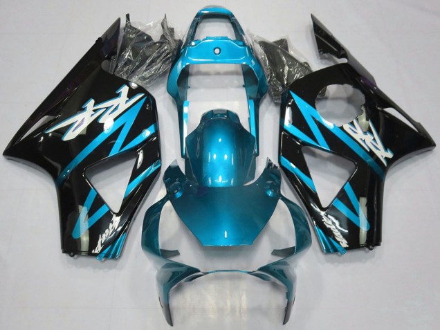 Hellblau Glänzendes Schwarz 2002-2003 Honda CBR954RR Motorrad Verkleidung