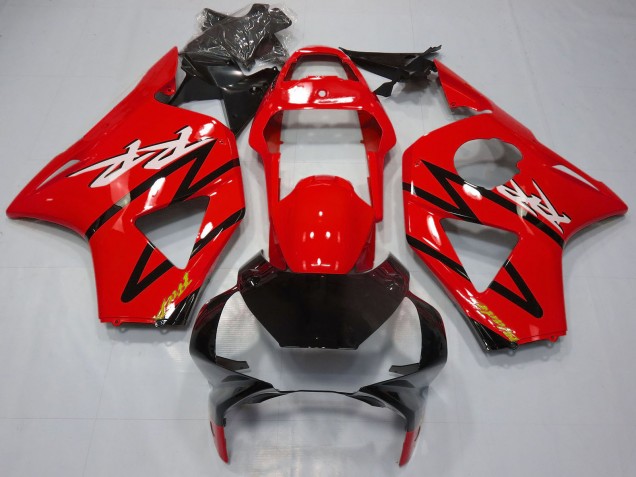 Rot Glänzendes Schwarz 2002-2003 Honda CBR954RR Motorrad Verkleidung
