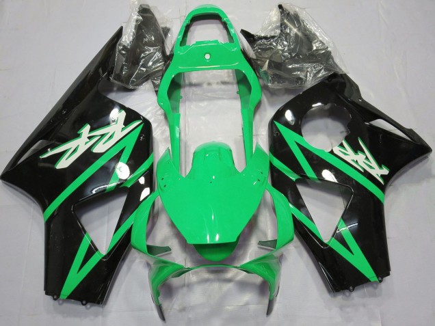 Grün Glänzendes Schwarz 2002-2003 Honda CBR954RR Motorrad Verkleidung