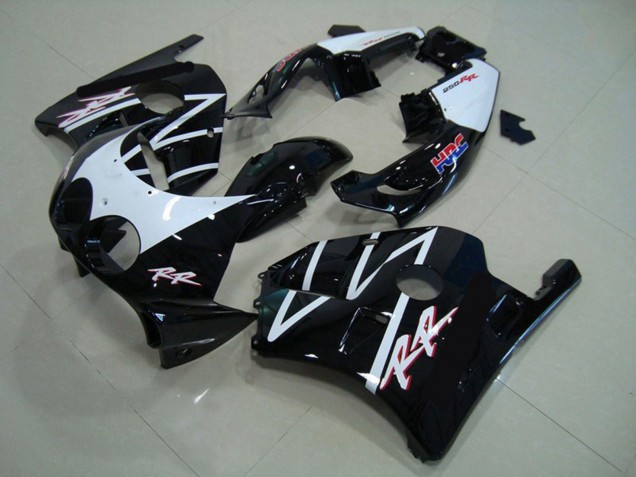 Weiß Glänzendes Schwarz HRC 1990-1998 Honda CBR250RR Motorrad Verkleidung