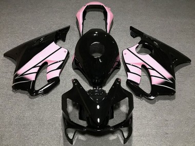 Rosa Glänzendes Schwarz 2004-2007 Honda CBR600 F4i Motorrad Verkleidung