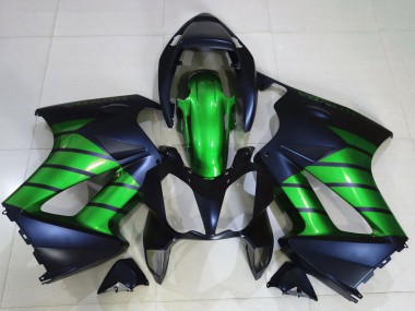 Grün Matt Schwarz 2002-2013 Honda VFR 800 Motorrad Verkleidung