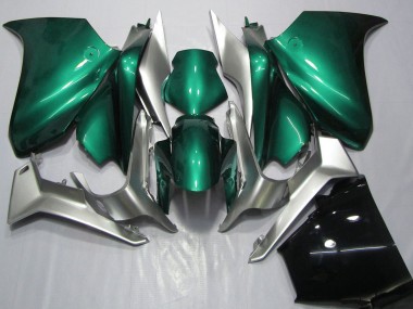 Silber Seafoam Grün 2010-2016 Honda VFR 1200 Motorrad Verkleidung