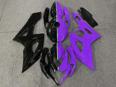Glänzendes Schwarz und Lila 2005-2006 Suzuki GSXR 1000 Motorrad Verkleidung