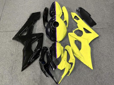 Glänzendes Schwarz und Gelb 2005-2006 Suzuki GSXR 1000 Motorrad Verkleidung