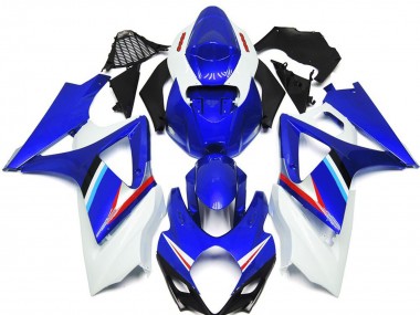 Blau Weiß Rot Schwarz 2007-2008 Suzuki GSXR 1000 Motorrad Verkleidung