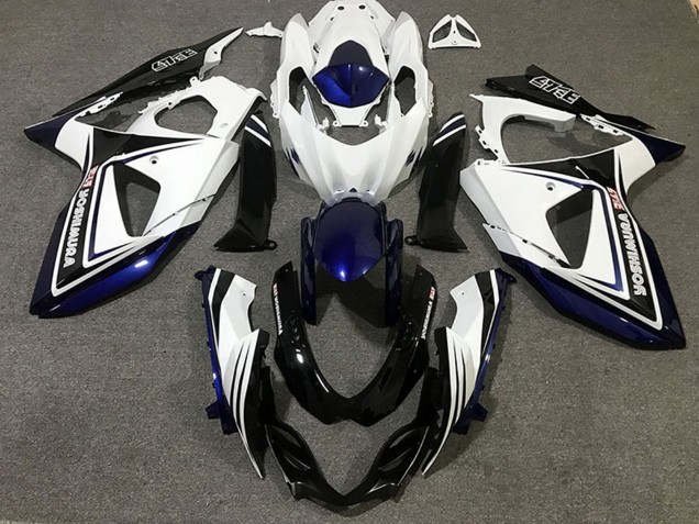 Blau Weiß Schwarz 2009-2016 Suzuki GSXR 1000 Motorrad Verkleidung
