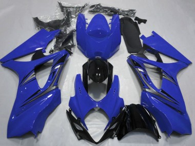 Blau Glänzendes Schwarz OEM Stil 2007-2008 Suzuki GSXR 1000 Motorrad Verkleidung