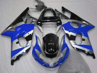 Blau Silber Schwarz OEM Stil 2000-2002 Suzuki GSXR 1000 Motorrad Verkleidung