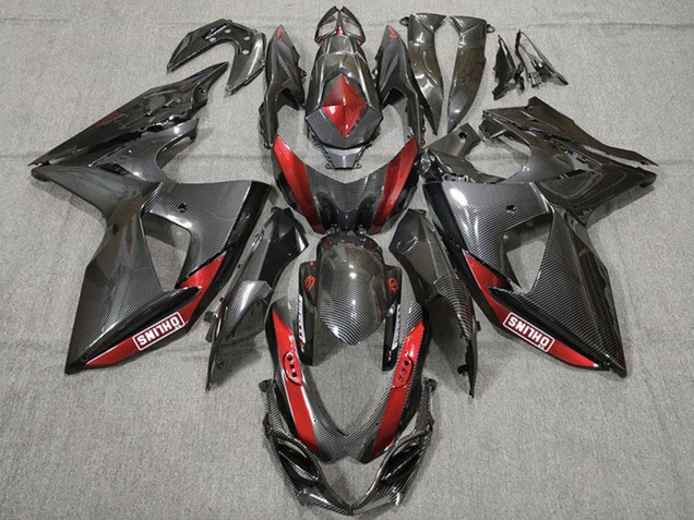Carbonfaser Rot 2009-2016 Suzuki GSXR 1000 Motorrad Verkleidung