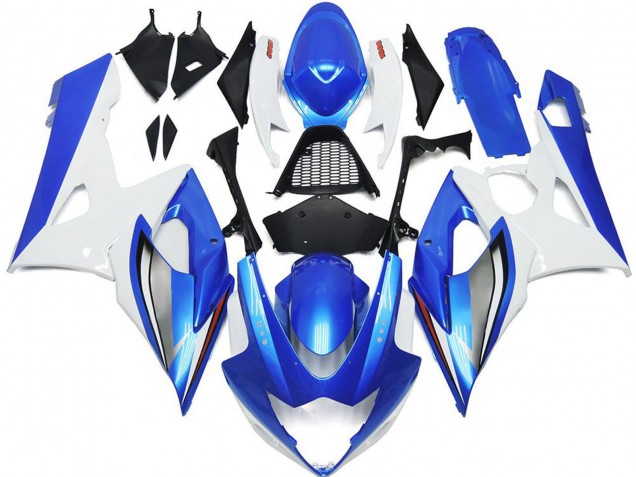 Weiß Blau 2005-2006 Suzuki GSXR 1000 Motorrad Verkleidung