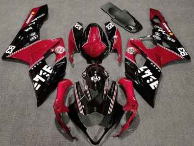 Rot Glänzendes Schwarz Weiß 2005-2006 Suzuki GSXR 1000 Motorrad Verkleidung