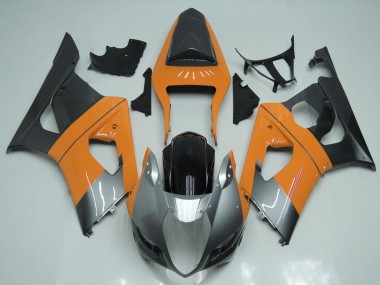 Hellorange Silber Schwarz 2003-2004 Suzuki GSXR 1000 Motorrad Verkleidung