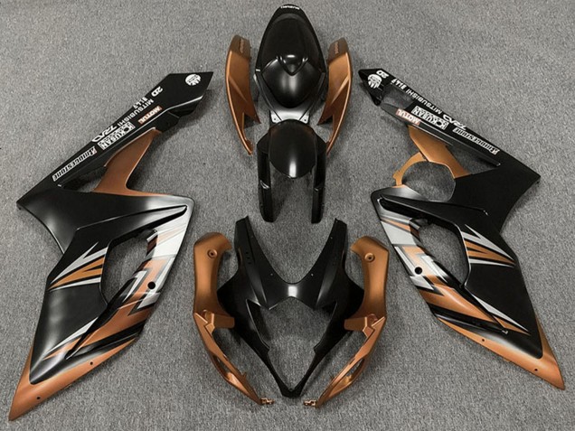 Matt Schwarz Bronze 2005-2006 Suzuki GSXR 1000 Motorrad Verkleidung