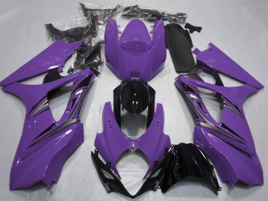 Lila Glänzendes Schwarz OEM Stil 2007-2008 Suzuki GSXR 1000 Motorrad Verkleidung