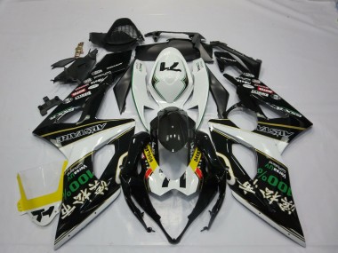 Weiß Schwarz Gelb Rot Grün RockStar 2005-2006 Suzuki GSXR 1000 Motorrad Verkleidung
