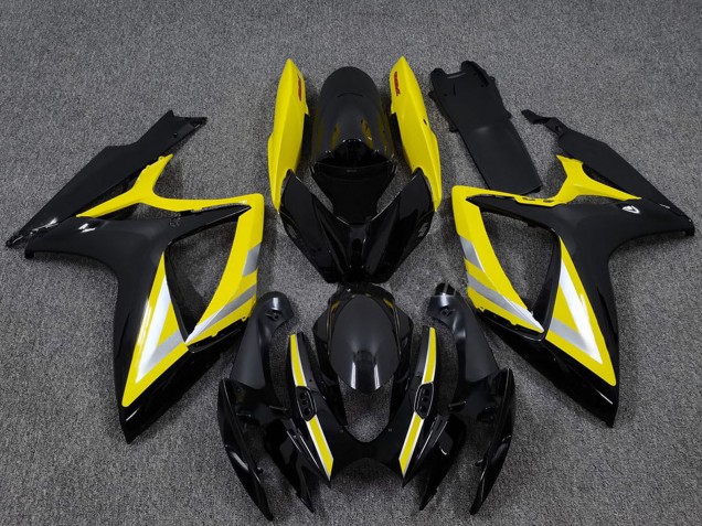 Glänzendes Schwarz Gelb Silber OEM Stil 2006-2007 Suzuki GSXR 600 / GSXR 750 Motorrad Verkleidung
