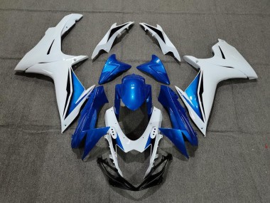 Weiß Blau 2011-2024 Suzuki GSXR 600 / GSXR 750 Motorrad Verkleidung