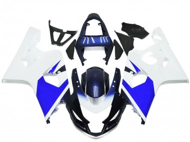 Weiß Blau 2004-2005 Suzuki GSXR 600 / GSXR 750 Motorrad Verkleidung