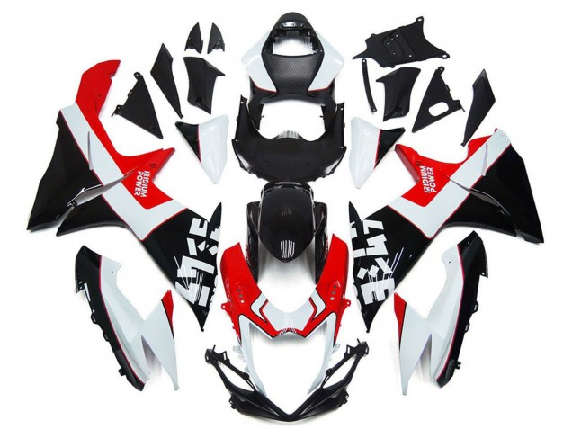 Weiß Rot Glänzendes Schwarz 2011-2024 Suzuki GSXR 600 / GSXR 750 Motorrad Verkleidung