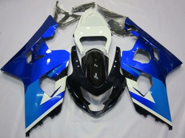 Weiß Blau Schwarz 2004-2005 Suzuki GSXR 600 / GSXR 750 Motorrad Verkleidung