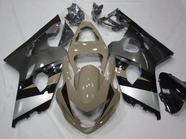 Wüstenbraun Silber Schwarz 2004-2005 Suzuki GSXR 600 / GSXR 750 Motorrad Verkleidung
