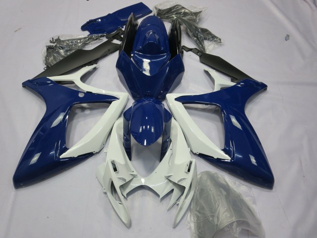 Blau Weiß Schwarz 2006-2007 Suzuki GSXR 600 / GSXR 750 Motorrad Verkleidung