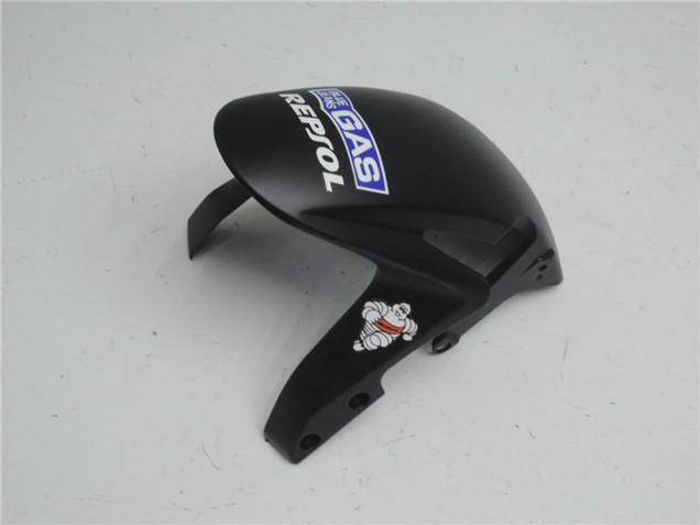 Matt Schwarz Silber Grau Repsol 2007-2008 Honda CBR600RR Motorrad Verkleidung