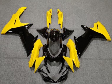 Gelb Glänzendes Schwarz 2011-2024 Suzuki GSXR 600 / GSXR 750 Motorrad Verkleidung