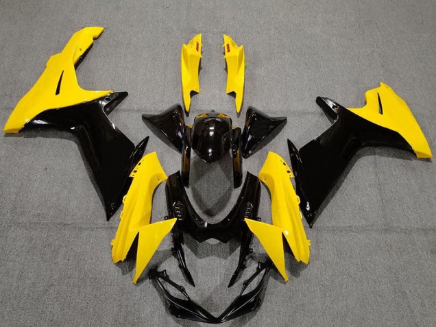 Gelb Glänzendes Schwarz 2011-2024 Suzuki GSXR 600 / GSXR 750 Motorrad Verkleidung