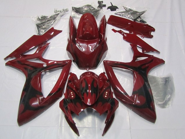 Kastanienbraun Rot 2006-2007 Suzuki GSXR 600 / GSXR 750 Motorrad Verkleidung