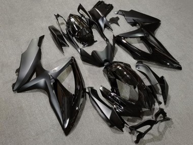 Glänzendes Schwarz Matt Schwarz 2008-2010 Suzuki GSXR 600 / GSXR 750 Motorrad Verkleidung