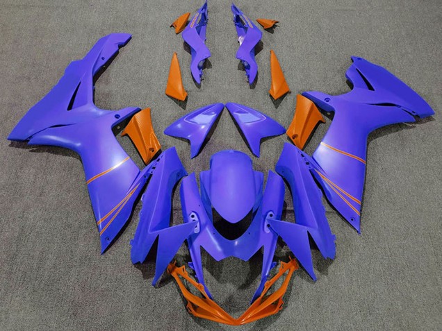 Ozean Blau Orange 2011-2024 Suzuki GSXR 600 / GSXR 750 Motorrad Verkleidung