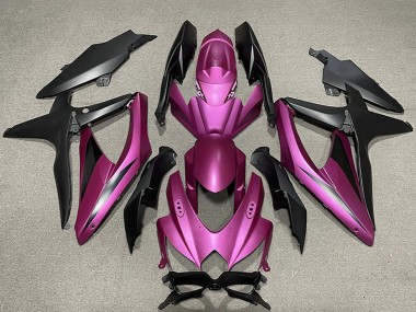 Lila Matt Schwarz 2008-2010 Suzuki GSXR 600 / GSXR 750 Motorrad Verkleidung