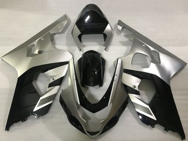Silber Schwarz 2004-2005 Suzuki GSXR 600 / GSXR 750 Motorrad Verkleidung