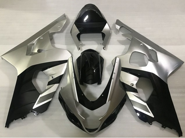 Silber Schwarz 2004-2005 Suzuki GSXR 600 / GSXR 750 Motorrad Verkleidung