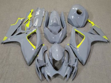 Nardo Grau Hohe Sichtbarkeit Gelb 2006-2007 Suzuki GSXR 600 / GSXR 750 Motorrad Verkleidung