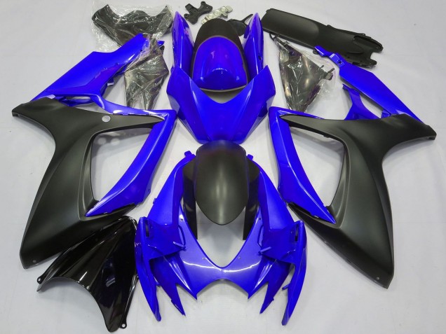 Blau Matt Schwarz 2006-2007 Suzuki GSXR 600 / GSXR 750 Motorrad Verkleidung