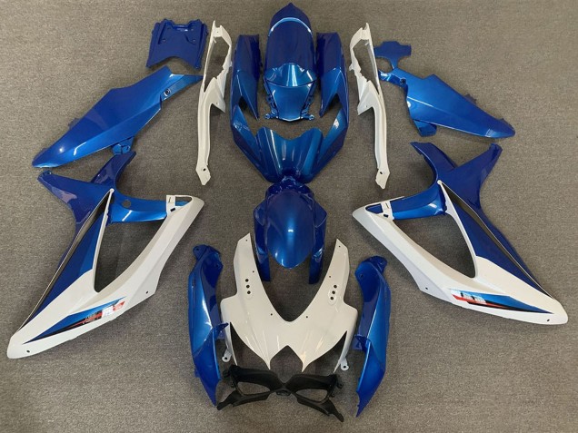 Weiß Blau OEM Stil 2008-2010 Suzuki GSXR 600 / GSXR 750 Motorrad Verkleidung