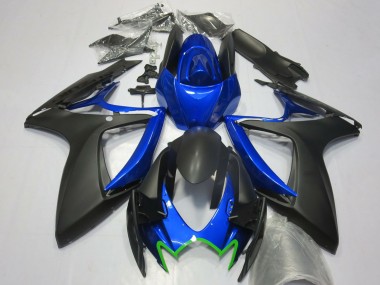 Blau Matt Schwarz Grün OEM Stil 2006-2007 Suzuki GSXR 600 / GSXR 750 Motorrad Verkleidung