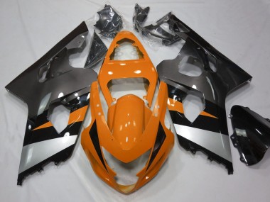 Orange Silber 2004-2005 Suzuki GSXR 600 / GSXR 750 Motorrad Verkleidung