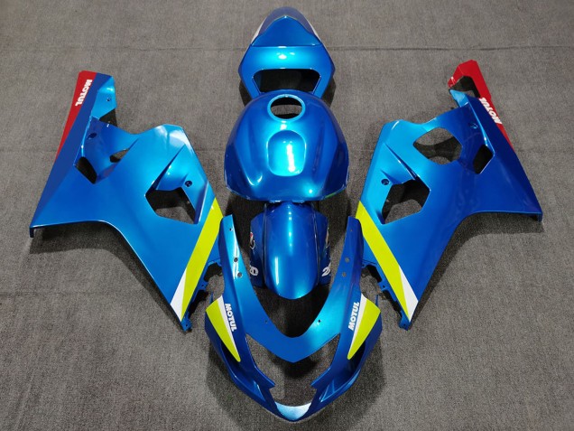 Blau Gelb Rot 2004-2005 Suzuki GSXR 600 / GSXR 750 Motorrad Verkleidung