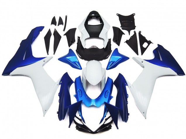 Weiß Blau 2011-2024 Suzuki GSXR 600 / GSXR 750 Motorrad Verkleidung