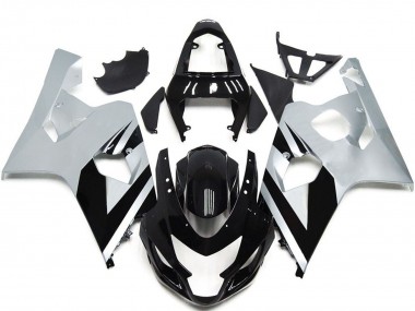 Weiß Glänzendes Schwarz OEM Stil 2004-2005 Suzuki GSXR 600 / GSXR 750 Motorrad Verkleidung