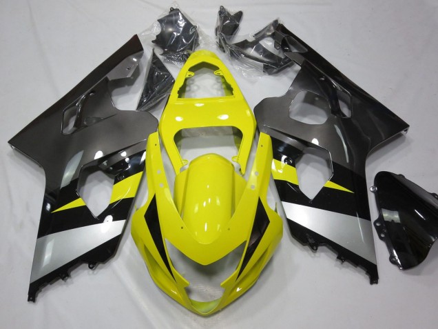 Gelb Silber Grau Schwarz 2004-2005 Suzuki GSXR 600 / GSXR 750 Motorrad Verkleidung