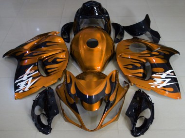 Glänzendes Orange Schwarz 2008-2020 Suzuki GSXR 1300 Motorrad Verkleidung